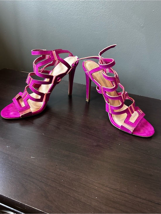 Guess Shoes - Guess Fuchsia Multi-Strap Stiletto Sandals